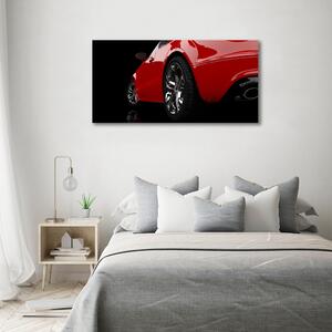 Fotoobraz skleněný na stěnu do obýváku Červené auto osh-60704339