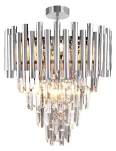 Lustr na tyči MADISON 9xE14/40W/230V matný chrom