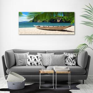Moderní obraz canvas na rámu Loď na pláži oc-61294021