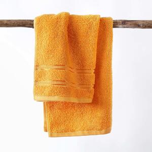 Goldea froté ručník / osuška nela - oranžový 50 x 100 cm