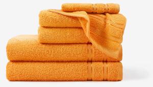 Goldea froté ručník / osuška nela - oranžový 30 x 50 cm