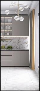 Obdélníkové zrcadlo na líčení po celé délce, 180 x 80 cm, k zavěšení nebo postavení, černé