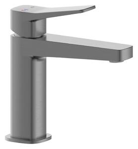 KFA Armatura 4522-815-61 - Umyvadlová baterie + výpusť MALAGA 15,9 cm metal.šedá