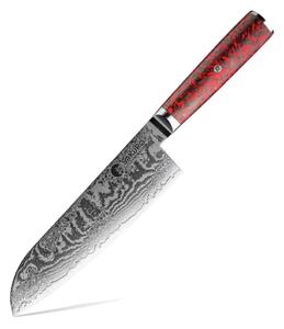 Japonský nůž santoku z damaškové oceli S35VN Inferno SaKuRo 18 cm