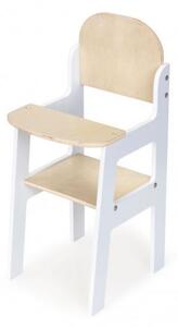 Multistore Dřevěná jídelní židlička pro panenky