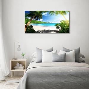 Moderní fotoobraz canvas na rámu Seychely pláž oc-61788906
