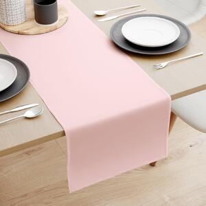 Goldea běhoun na stůl 100% bavlněné plátno - pudrově růžový 35x140 cm