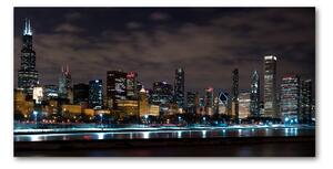 Fotoobraz na skle Noční Chicago osh-62338731