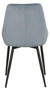 ROWICO Sametová jídelní židle SIERRA modrá 110390