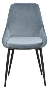 ROWICO Sametová jídelní židle SIERRA modrá 110390