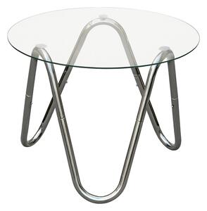 Kulatý odkládací stolek se skleněnou deskou ø 50 cm Ventana Round – Leitmotiv