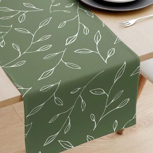 Goldea běhoun na stůl 100% bavlněné plátno - čajové lístky 35x120 cm