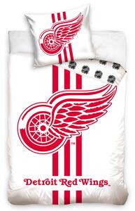 CARBOTEX Dětské bavlněné povlečení NHL Detroit Red Wings White 70x90/140x200 cm