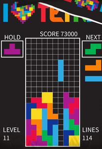 Tip Trade Dětské povlečení Tetris Level 11 140x200/70x90 cm