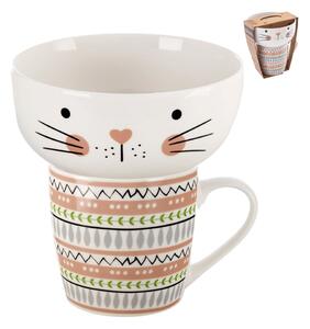Porcelánový set hrnku a misky 2 ks 350 ml – Orion