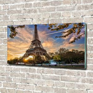 Foto obraz sklo tvrzené Eiffelova věž Paříž osh-65117955
