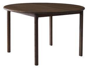 Hnědý kulatý rozkládací jídelní stůl z dubového dřeva ø 120 cm Noor – Hammel Furniture