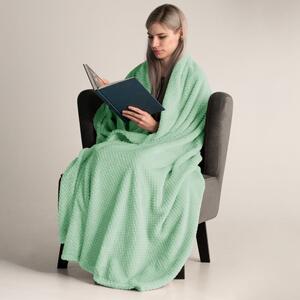 Mátově zelená deka z mikrovlákna DecoKing Henry, 150 x 200 cm