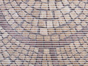 Koupelnová pěnová rohož / předložka PRO-017 Hnědošedá mozaika - metráž šířka 65 cm