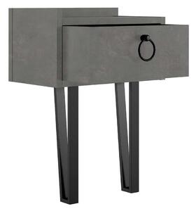 ASIR Noční stolek SPONGE šedý
