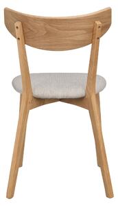 ROWICO Dřevěná jídelní židle AMI dub se šedým sedákem 113018