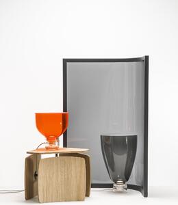 Designová stolní lampa Brokis Lightline M, PC981 Barva skla: Amber - transparentní sklo, BARVA SPODNÍ ČÁSTI SKLA: transparentní sklo, POVRCHOVÁ ÚPRAVA SPODNÍ ČÁSTI SKLA: matovaný oboustranný povrch skloviny