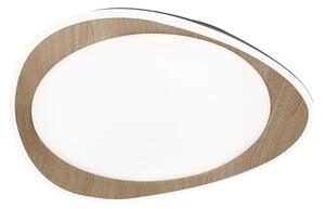 Rabalux 2427 Tamino LED Moderní stropní svítidlo | Přírodní bílá | 24W | Bílá | Dřevo - r-2427