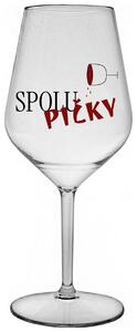 SPOLUPIČKY - čirá nerozbitná sklenička na víno 470 ml