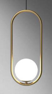 DANLUX Zlaté závěsné svítidlo Sagre Art Deco, 50cm
