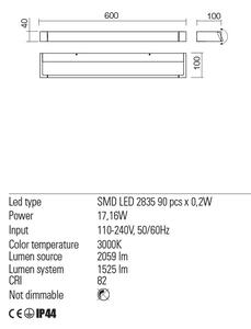 Redo Nástěnná LED lampa Flipper, d: 60cm