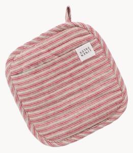 Ručně vyrobená lněná podložka pod hrnec Stripes