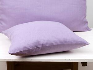 Snový svět Fialový lila lněný povlak na polštář se zipem Rozměr polštáře: Polštář 40x40 cm
