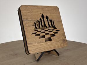 "Šachy" lampa 19x19cm provedení povrchu: dub B