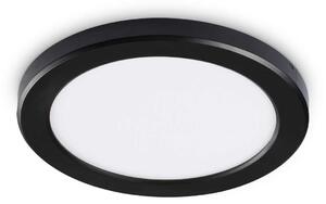 Ideal Lux Nástěnné LED svítidlo AURA PL kulaté Barva: Černá, Pohybový senzor: ne, Chromatičnost: 3000K
