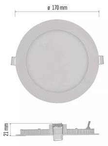 Emos lighting LED zápustný panel NEXXO ø17cm, 12,5W, kulatý, bílý Barva: Bílá, Chromatičnost: 3000K