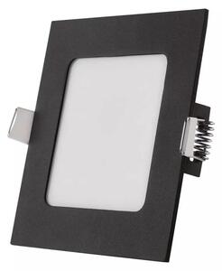 Emos lighting LED zápustný panel NEXXO, 12cm, 7W, CCT, čtvercový, černý/stříbrný Barva: Stříbrná