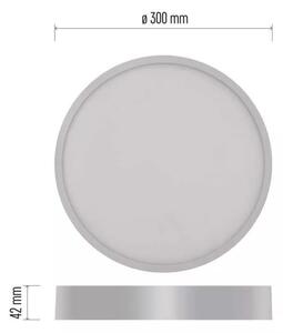 Emos lighting LED přisazený panel NEXXO ø30cm, 28,5W, CCT, kulatý Barva: Stříbrná
