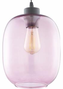 Light for home - Závěsné svítidlo 3181 ELIO, 1 x E27 Max 60W, barva růžová, 1xE27 Max 60W, E27, Černá