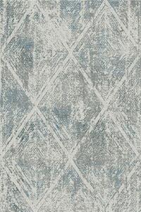 Agnella Kusový koberec Lush Triko Perla Moderní Geometrický modrý šedý Rozměr: 80x150 cm