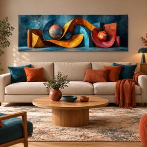 Obraz na plátně - Morseovy koule FeelHappy.cz Rozměr obrazu (Šířka x Výška): 240 x 80 cm