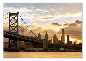 Foto obraz sklo tvrzené Most Filadelfie osh-73417440