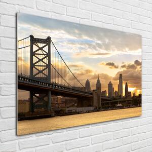 Foto obraz sklo tvrzené Most Filadelfie osh-73417440
