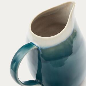 Modro-bílý keramický džbán Kave Home Sanet 5 l