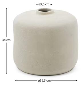 Bílá váza Kave Home Serina 34 cm
