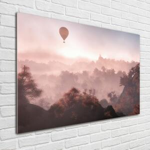 Foto obraz skleněný horizontální Balon nad lesem osh-73608942