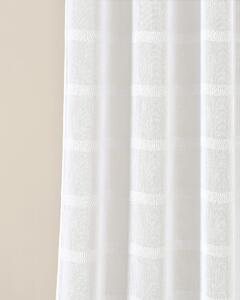 Room99 Záclona na kroužcích Maura Pásky Barva: Krémová, Velikost: 140 x 250 cm