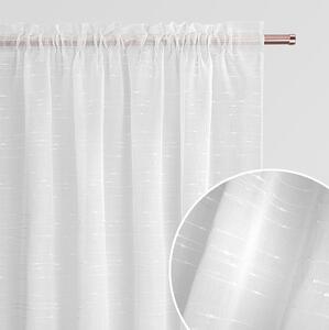 Room99 Záclona na pásce Melody Bílá Pásky Velikost: 140 x 250 cm