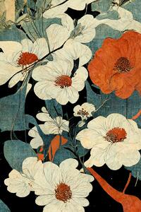 Ilustrace Asian Flowers, Treechild, (26.7 x 40 cm)
