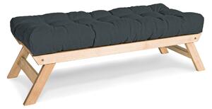 MarLiving Lavice BREEZIO 02 140 cm z masivu/grafitově šedá