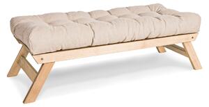 MarLiving Lavice BREEZIO 02 140 cm z masivu/krémová